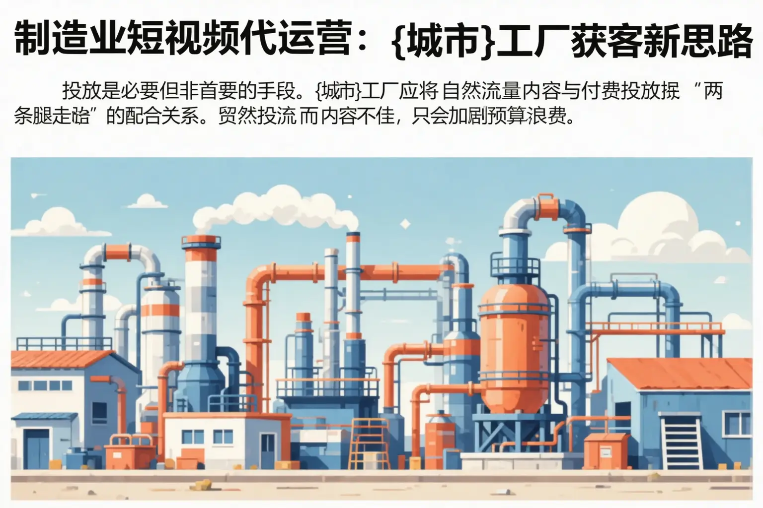 制造业短视频代运营:昌邑工厂获客新思路